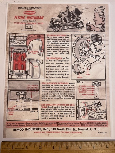 1962 remco flying dutchman - remco,