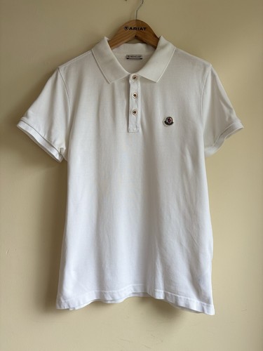 Polo moncler bianca uomo media - polo,