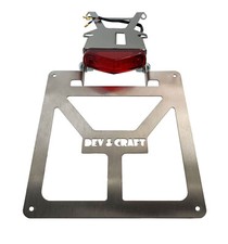 Portatarga Pieghevole Per Husqvarna TX 125 2017-18  con Faretto Rosso