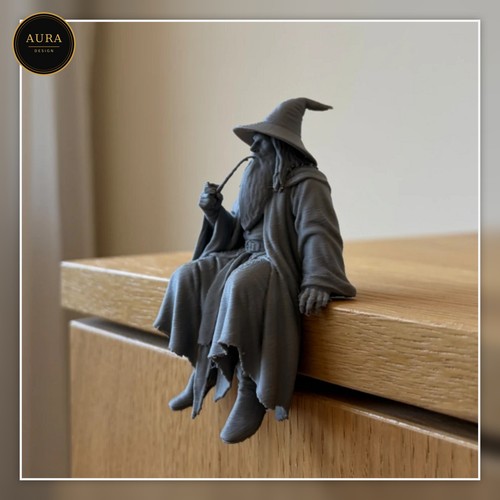 Mago seduto statuetta - mago,