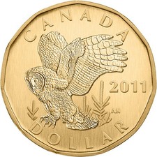 2011 Canada $1 - Great Grey