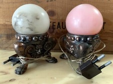 2x VINTAGE ABAT JOUR vetro