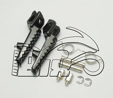 COPPIA PEDANE PEDALI PEDALINE POGGIAPIEDI ANTERIORI HONDA UNIVERSALI BLACK