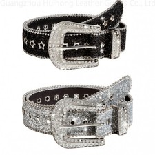 Cintura con strass dal design