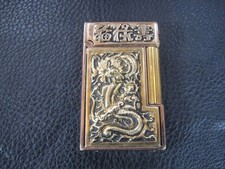 Accendino S.T Dupont Cina Vernice L2 Polvere Oro Drago Completo Ricondizionato Garanzia