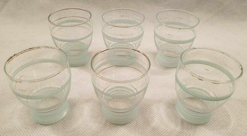 Vintage set glasses with - vintage,