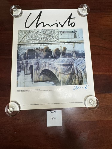 Poster firmato christo 1985 - firmato,