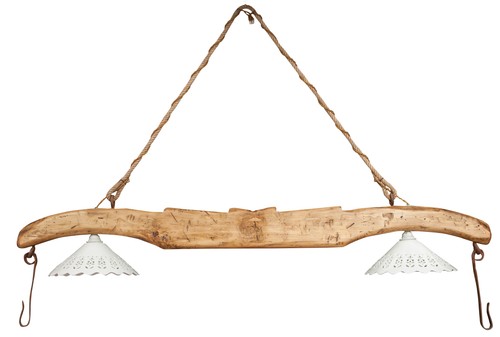 Lampadario giogo legno tiglio - giogo,