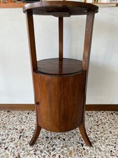 MOBILETTO TAVOLINO ALTO IN LEGNO DI NOCE E CASTAGNO