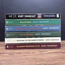 6x Lot Kurt Vonnegut Paperbacks Slaughterhouse Monkey Cradle Breakfast Galapagos