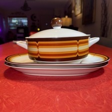 Winterling Röslau Baviera Germania Porcellana 2 piatti e servizio portapacchi coperto