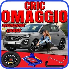 Ruotino Di Scorta 4Fori Misura Da 16 Peugeot  208 Con Kit Cric Crick + Chiave ps
