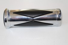 Motorradgriff Diamante Stile Chopper Cromo Impugnatura Valvola Farfalla Manubrio