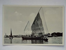 VENEZIA bragozzo a vela vecchia cartolina barca boat pescatori fisherman