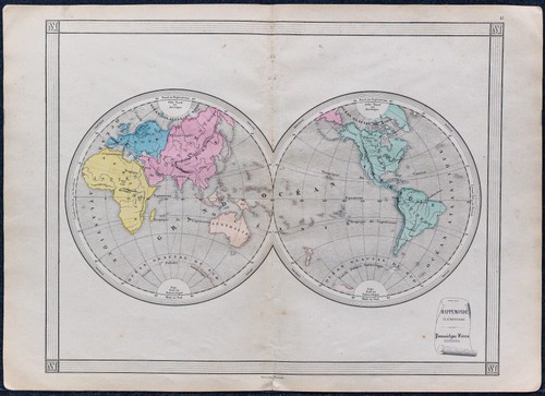 1880ca - Carta Geografica