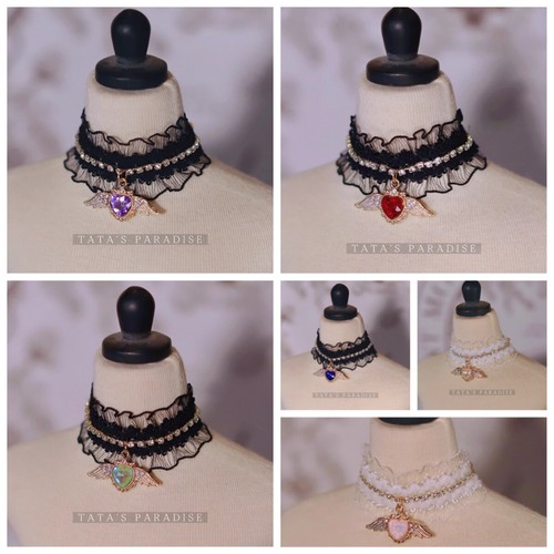 Gioielli pizzo collare - pizzo,