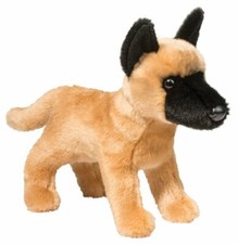 Peluche cane Douglas Klaus belga Malinois peluche giocattolo pastore cucciolo 13" NUOVO