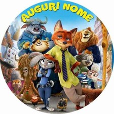 Cialda zootropolis decorazione - zootropolis,