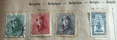 Lotto francobolli belgio re - 3,