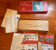 yacht olandese 1670 modello in legno da costruire vintage Carta Augusto ship