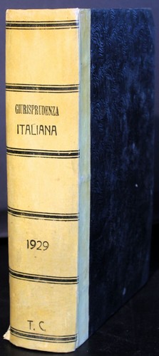 Giurisprudenza italiana vol - giurisprudenza,