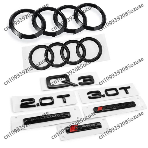 Emblema adesivo nero abs - emblema,