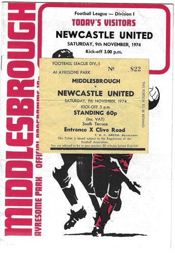 Biglietto prog middlesbrough - biglietto,