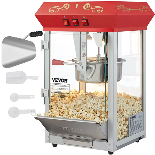 Vevor 850w 8oz popcorn maker - 8oz,