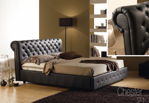 Letto imbottito mod chester - letto,