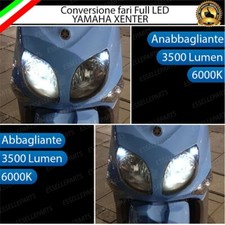 KIT FARO A LED YAMAHA XENTER ANABBAGLIANTE ABBAGLIANTE H7 6000K NO AVARIA LUCI