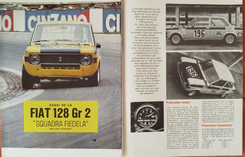 Prova test fiat 128 rally - gr, 2