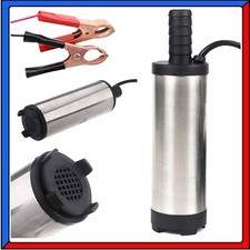Pompa Elettrica Sommersa 12V per Travaso Liquidi Gasolio Olio Benzina Acqua Auto