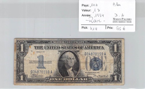 Billet usa dollaro 1934 - 1,