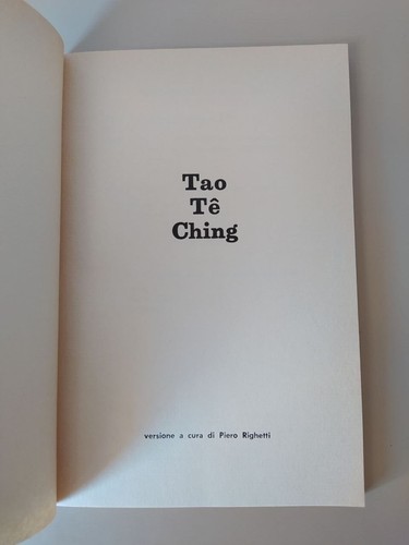 Tao tê ching - tao, versione