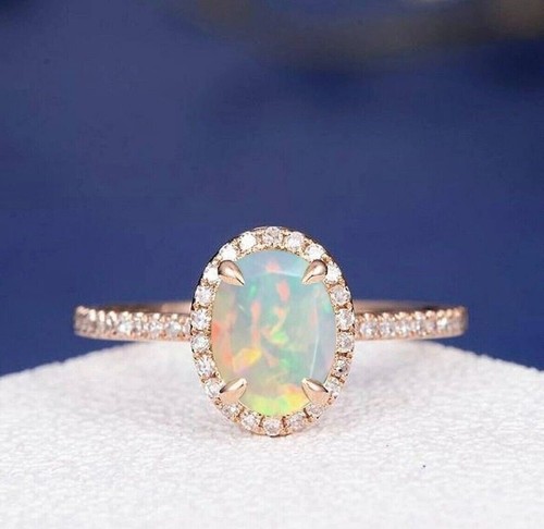 Anello opale fuoco taglio - anello,
