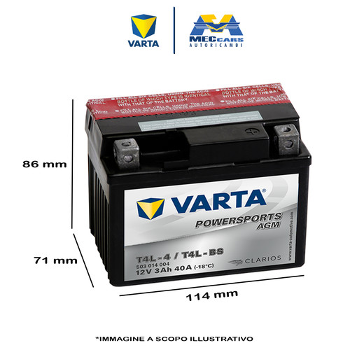 Varta powersports agm batteria - agm,
