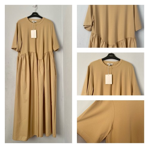 Abito midi cos beige - abito,