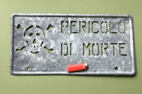 Pericolo morte teschio - di,