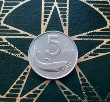 ($)  5 Lire 1966 (Delfino) -