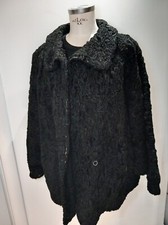 Pelliccia Gina Lebole Astrakan Nero