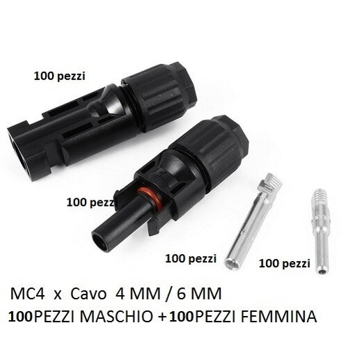 Connettori 100 maschio - , +