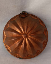 ANTICA VECCHIA FORMA IN RAME BUDINO BUDINIERA FORMELLA DOLCI STAMPO. CV66