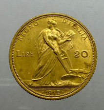 RARO 20 LIRE ARATRICE  1912