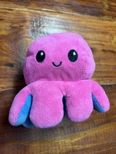 Peluche Polpo Reversibile Rosa