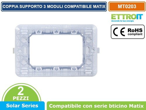 Coppia supporti moduli 3m - supporti,