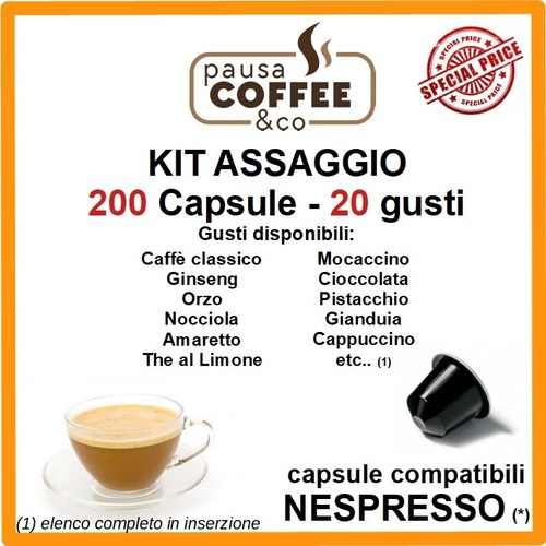 Kit assaggio 200 capsule - kit,