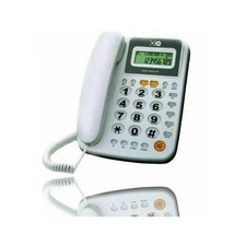 TELEFONO FISSO 5004 TASTI GRANDI SCHERMO ILLUMINATO 50 NUMERI MEMORIA VIVAVOCE