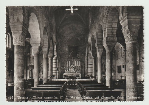 Verona cartolina chiesa - verona,