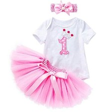 Body Gonna tulle Tutu Primo Bambine Completo Fascia per capelli I.26915