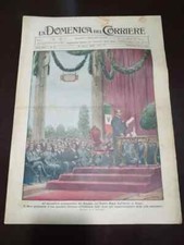 La Domenica del Corriere 1929 N.12 Discorso Duce - Salto Cavallo